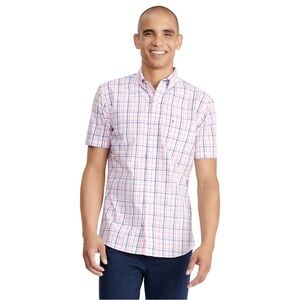 Izod Pink and Blue Casual Button Down Shirt
